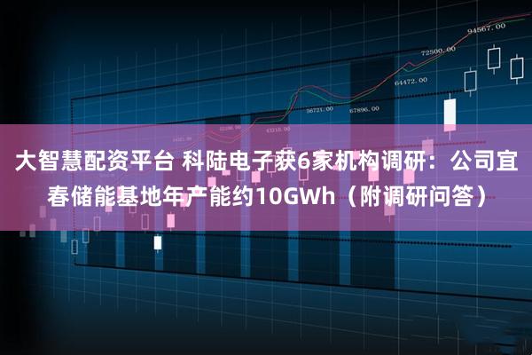 大智慧配资平台 科陆电子获6家机构调研:公司宜春储能基地年产能约10GWh(附调研问答)