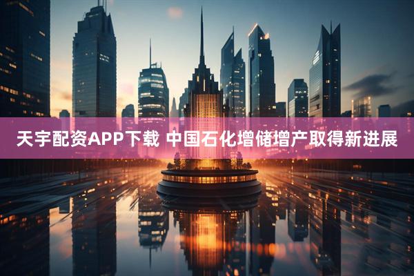 天宇配资APP下载 中国石化增储增产取得新进展